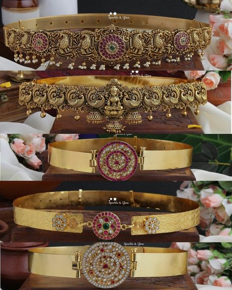 Belt Vaddanam Designs, Daabu Design Gold, Indian Waist Belt, Hipbelt Designs Gold, Gold Belt Jewellery, Simple Vaddanam Designs Gold, Gold Waist Belt Indian, Waist Belt Gold Indian Jewellery, Kundan Vaddanam