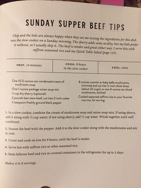 Magnolia cookbook Beef Tips Joanna Gaines Sunday Supper Beef Tips, Magnolia Table Beef Tips, Slow Cooker Beef Tips Joanna Gaines, Joanna Gaines Slow Cooker Beef Tips, Joanna Gaines Beef Tips Recipe, Joanna Gaines Beef Tips, Magnolia Cookbook, Magnolia Table Recipes, Crock Pot Beef Tips