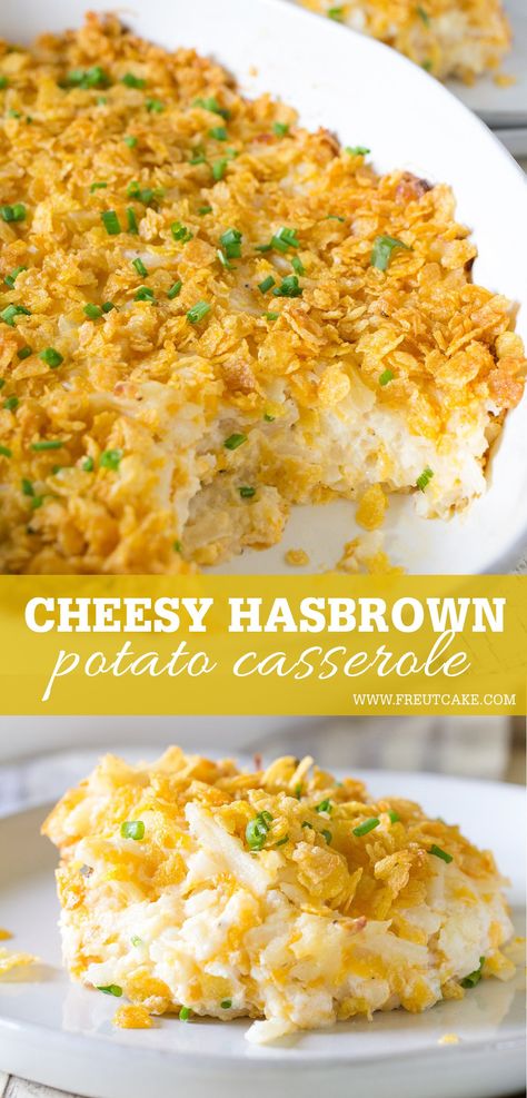 Hashbrown Casserole No Soup, Cheesy Potatoes No Soup, Hashbrown Casserole No Cream Soup, Cheesy Potatoes No Cream Soup, Casserole With Corn, Cheesy Potatoes With Hashbrowns, Hash Brown Potato Casserole, Cheesy Hashbrown, Hashbrown Casserole Recipe