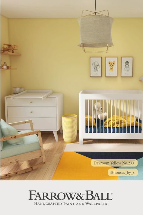 erhaps the most refreshing in feel of all Farrow & Ball colours, Dayroom Yellow is perfect for use in rooms of a sunny disposition. Pale Yellow Nursery, Dayroom Yellow, Bedroom Bookcase, Wimborne White, Sunny Disposition, Mountain Nursery, Yellow Nursery, Yellow Colour Scheme, Farrow And Ball