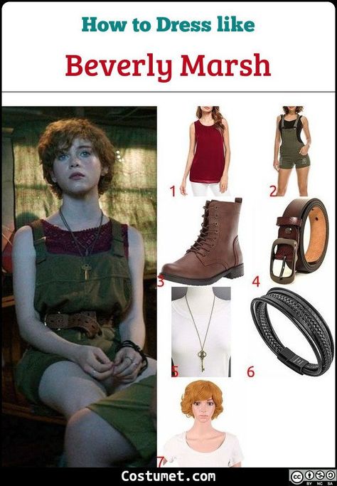 Beverly Marsh (It) Costume for Cosplay & Halloween 2021 Beverly Marsh Halloween Costume, Beverly Marsh Costume, Beverly Marsh Aesthetic Outfit, Beverly Marsh Cosplay, Beverly Marsh Outfits Aesthetic, Beverly Marsh Outfits, Beverly Marsh Fanart, It Beverly Marsh, Beverly Marsh Aesthetic