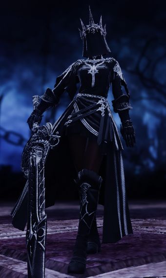 Black Fantasy Outfit, Dark Fantasy Outfits, Dark Fantasy Fashion, Medieval Woman, Eorzea Collection, Fantasy Dresses, Fantasy Costumes, Fantasy Armor, Final Fantasy Xiv