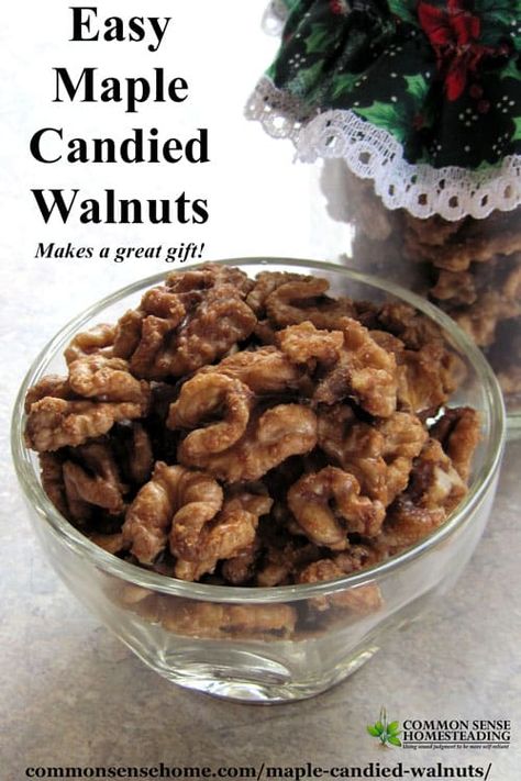 Candied Walnut Recipe, Maple Candy, Easy Sheet Pan Dinners, Walnut Recipes, Vegan Candies, Nut Recipes, Long Term Storage, Candied Nuts, Candy Recipes