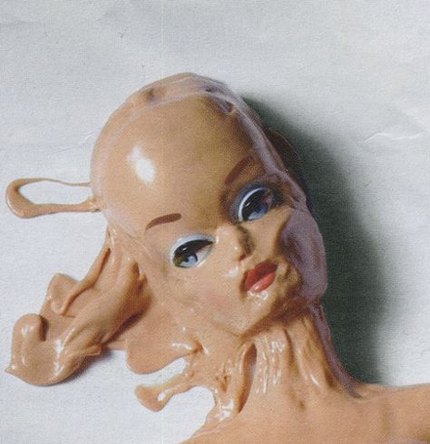 melted doll Bad Plastic Surgeries, Francis Picabia, Space Ghost, Bad Barbie, Creepy Doll, Creepy Dolls, A Level Art, Doll Parts, Barbie World