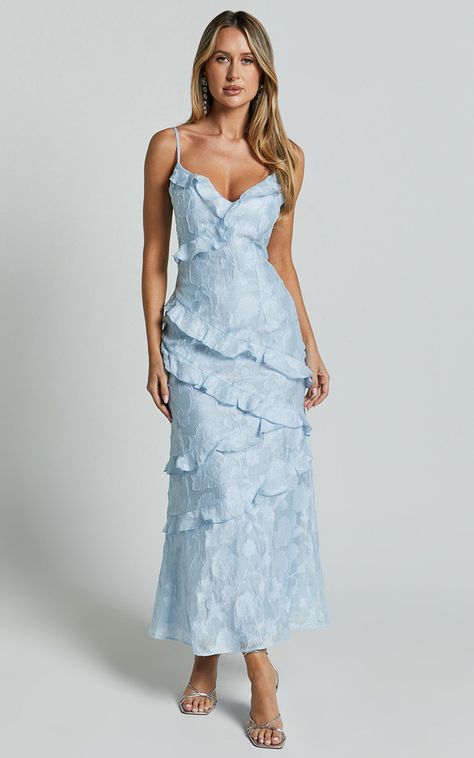 Check out @hannahgreenhill's product on Locker 🔥 Mother Of The Bride Light Blue Dress, Wedding Guest Dress Unique, Unique Bridesmaids Dresses, Light Blue Wedding Guest Dress, Light Blue Midi Dress, Light Blue Bridesmaid Dresses, Party Dress Elegant, Unique Bridesmaid Dresses, Basic Black Dress