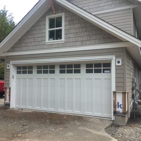 2 Car Garage Door, Car Garage Door, Garage Door Lights, Double Car Garage, White Garage Doors, Double Garage Door, White Garage, Ikea Uk, Wallpaper Designs For Walls