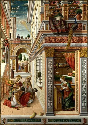 15th Century Paintings, Carlo Crivelli, Baptism Of Christ, Saint Roch, The Annunciation, Historical Artwork, Art Terms, Historical Painting, National Gallery Of Art