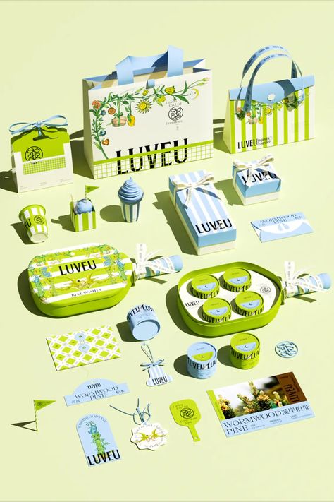 LUVEU’s packaging design, courtesy of zwqy lab, features an upbeat aesthetic, highlighted by a vibrant blue and green color palette that reflects the brand’s fresh and dynamic approach to fragrance. Wine Brands, Green Colour Palette, Branding Design Inspiration, Design Strategy, Creative Packaging, Packaging Design Inspiration, Vibrant Blue, Design Product, Branding Inspiration