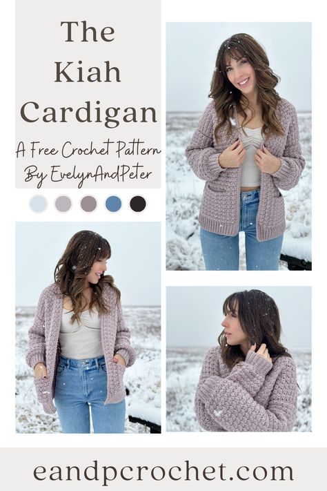 Velvet Crochet Patterns Free, Worsted Weight Crochet Cardigan Free Pattern, Evelyn And Peter Crochet, Crochet Patterns Baby Blanket, Beginner Crochet Cardigan, Crochet Cardigan Pattern Free, Foundation Single Crochet, Crochet Cardigans, Crochet Cardigan Sweater