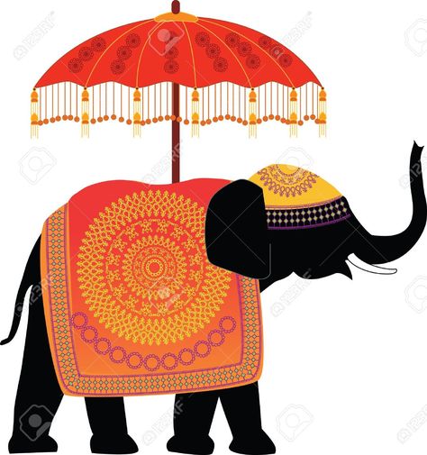 Indian Elephant Drawing, Indian Elephant Art, Library Poster, Baby Artwork, Indian Motifs, Elephant Images, Rajasthani Art, Baby Print Art, Indian Illustration