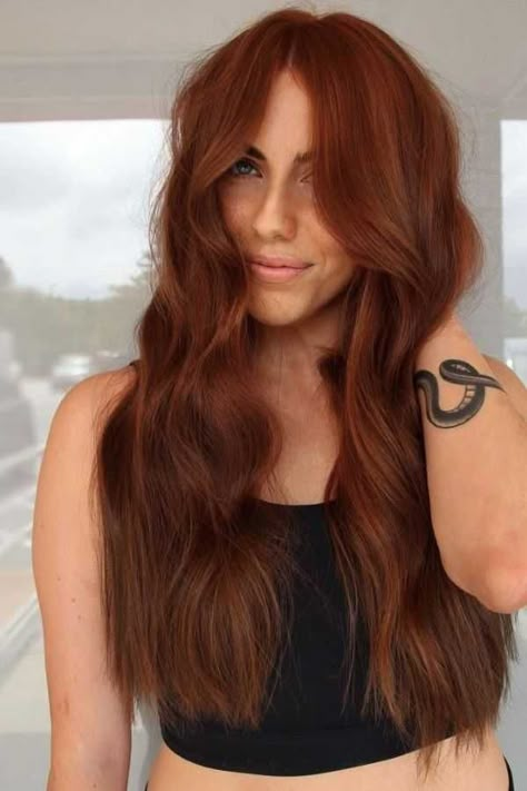 Cowboy Copper Hair Color Ideas: Unleash Your Inner Wild West - ReenaSidhu Hot Copper Hair, Dark Red Hair Copper, Deep Cowboy Copper Hair, Hair Dye Ideas For Olive Skin, Cowboy Copper Hair Green Eyes, Cowgirl Copper Hair Fair Skin, Cow Girl Copper Hair Colour, Cowboy Hair Color, Cow Boy Copper Hair Girl