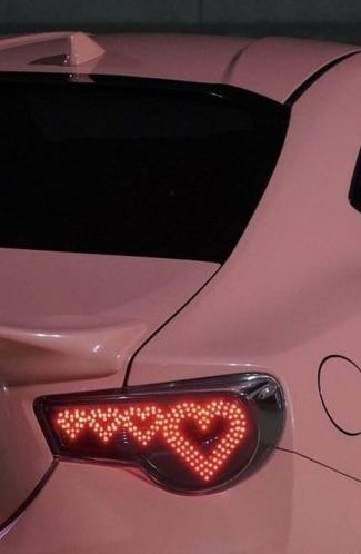 Heart Shaped Headlights, Heart Shaped Car Lights, Heart Rear Lights Car, Pink Heart Rims, Heart Shaped Tail Lights, Heart Rims Car, Heart Tail Lights Car, Heart Car Lights, Heart Shaped Rims