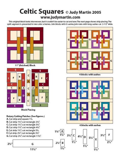 Directions for Celtic squares Colchas Quilting, Celtic Quilt, Log Cabin Quilt Blocks, Quilting Stencils, Quilt Modernen, Quilt Block Tutorial, Quilt Block Pattern, Patchwork Quilting, Quilts Ideas