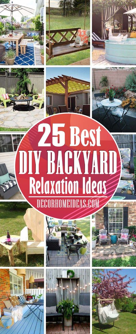 Relaxing Backyard Ideas, Relaxation Ideas, Diy Patio Ideas, Shaver Lake, Cayuga Lake, Relaxing Backyard, Outdoor Crafts, Beautiful Patios, Outdoor Diy Projects