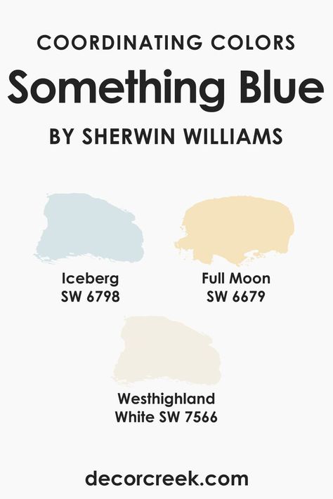 Coordinating Colors of SW 6800 Something Blue Blue Walls Living Room, Sherman Williams, Blue Paint Colors, Breath Of Fresh Air, Trim Color, Blue Walls, Coordinating Colors, Blue Paint, Something Blue