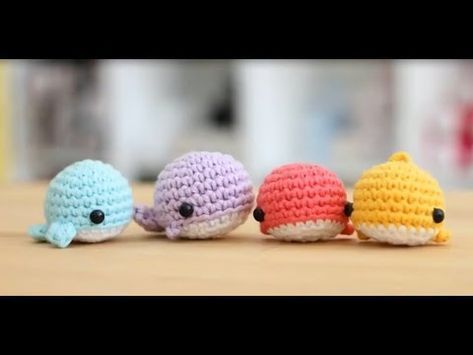 Projek Mengait, Crochet Whale, Boyfriend Crafts, Crochet Octopus, Crochet Faces, Hand Crochet Baby Blanket, Crochet Animal Patterns, Crochet Patterns For Beginners, Crochet Animals