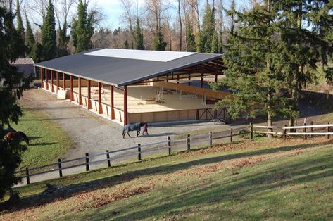 seattle riding arena — McCLELLAN ARCHITECTS Covered Riding Arena, Horse Riding Arena, Equestrian Barns, Horse Farm Ideas, Riding Arena, Barn Plan, Horse Barn Designs, Horse Arena, Dream Horse Barns