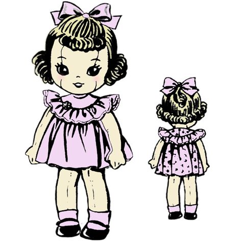 15" Doll Pattern Doe-Eye Girl Cloth Doll and Doll Clothes, Soft Doll, Fabric Doll PDF Instant Download Cloth Doll Pattern, Doll Tattoo, Doll Drawing, Doll Clothes Pattern, Clothes Pattern, Needlework Patterns, Character Design Animation, Cloth Doll, Soft Dolls