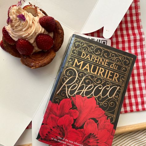 All the snacks I ate while reading Rebecca 🍰🍩🍐🍓 Also this book was amazing 🤩 watch it become my entire personality 🫶🫶 #rebecca #daphnedumaurier #snacks #books