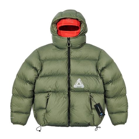 Palace Clothing, Palace Skateboards, Winter Shirts, Puffy Jacket, Ripstop Fabric, Art Clothes, Baggy Fits, Men's Style, Down Jacket