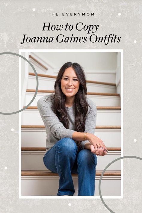 Comfortable And Chic Outfits, Joanna Gaines Clothing Style Outfits, Joanna Gaines Clothes Where To Buy, Joanna Gaines Wardrobe, Joanna Gaines 2023, Joanna Gaines Jeans, Joanna Gaines Fashion Style, Joanna Gaines Clothing, Classic Mom Outfits