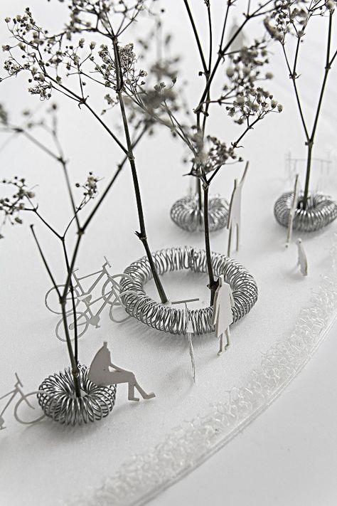 Architecture Model Trees, Concept Art Landscape, Landscape Architecture Drawing, Architecture Sketchbook, Architecture Concept Diagram, Landscape Model, Model Tree, Arch Model, Architectural Models