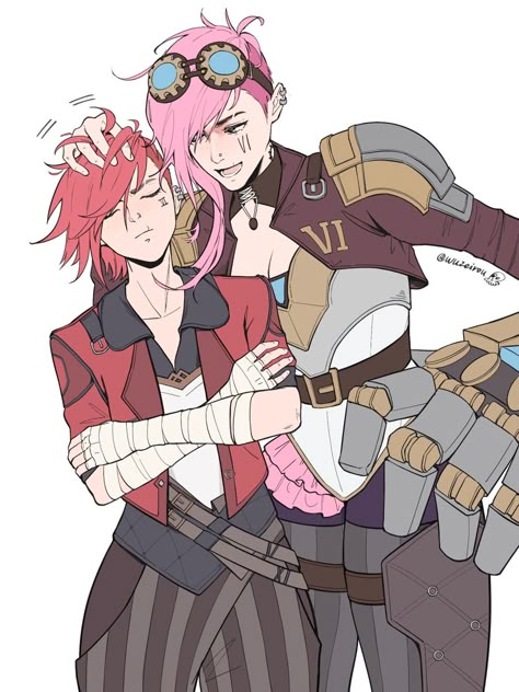 Zed League Of Legends, League Of Legends Comic, Vi League Of Legends, Height Difference, Arte Punk, Jinx League Of Legends, League Of Legends Characters, Wallpaper Animes, Anime Child