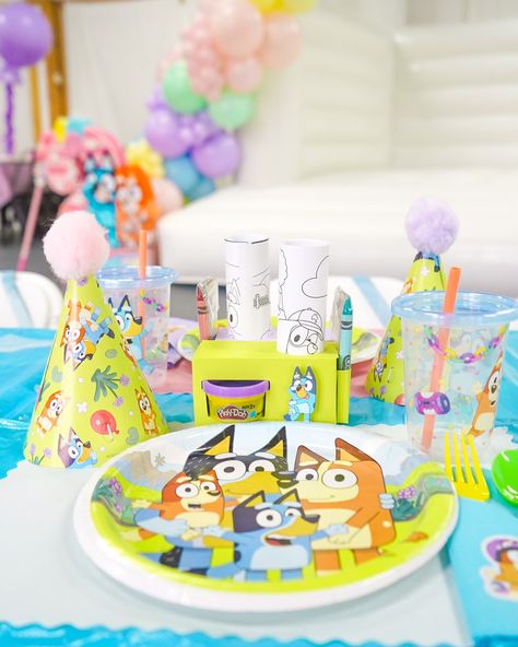 Now offering Kids table & chair set up rentals! 🪑🍽️ All tablescape items are available to shop in store and online. 100% customizable to fit any theme. #shoplocal #smallbusinessowner #partyshop #balloondecor #birthdayparty #birthdaypartydecor #birthdaypartyideas #bluey #blueyparty Kids Table Chair Set, Kids Table, Kids Table And Chairs, Kid Table, Table Chair, Party Shop, Balloon Decorations, Birthday Party Decorations, Table And Chairs