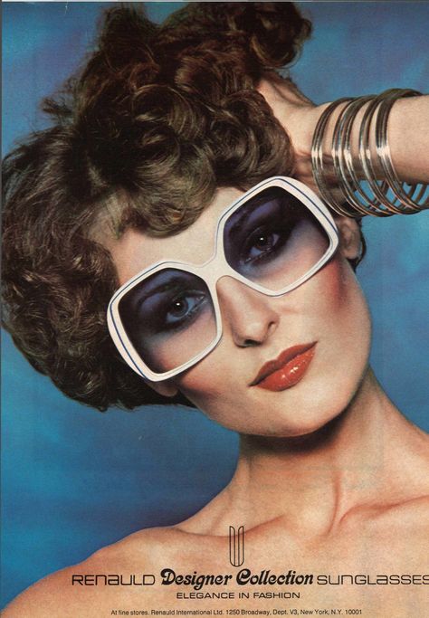 Vintage Fashion Ads, Sunglasses Ads, 70s Eyeglasses, Vintage 60s Aesthetic, 60s Ads, Eyewear Ad, 1970s Sunglasses, 70s Accessories, 70s Sunglasses