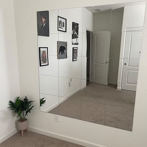 PRICES MAY VARY. 【14inch Acrylic Mirror】: The size of each mirror wall sticker is 14X12nch, only 2mm thick, does not take up a lot of space. within 2 feet away, it Perfect substitution for real mirror Material: AcrylicSize: 12*12 inch Style: Self Adhesive & No Easy to BreakPackage Include: 4PCS Acrylic Mirror Wall Stickers Home Gym Mirror Ideas, Wall Mirror Tiles, Home Gym Mirrors, Full Length Wall Mirror, Cheap Mirrors, Baby Mirror, Gym Mirrors, Rhapsody In Blue, Best Home Gym