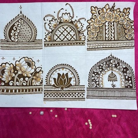 Startup Mehandi Design, Filling Design In Mehndi, Box Mehendi Designs, Negative Filling Mehendi Designs, Mehendi Tips, Bridal Extensions, Mehndi Drawing, Baby Mehndi Design, Beautiful Simple Mehndi Design