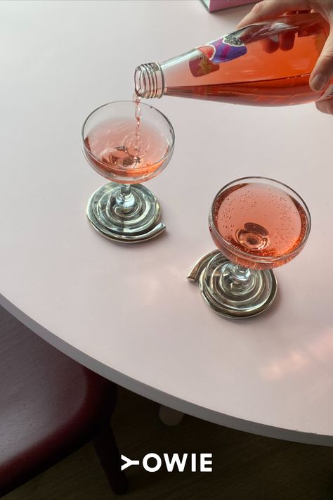 These nickel plated spiral coasters by Sophie Lou Jacobsen will add joyful personality to your table-scape while protecting whatever surface lies beneath. Table Scape, Tablescapes, Stocking Stuffers, Holiday Season, Table Settings, Coasters, Gift Wrapping, Holidays, Silver