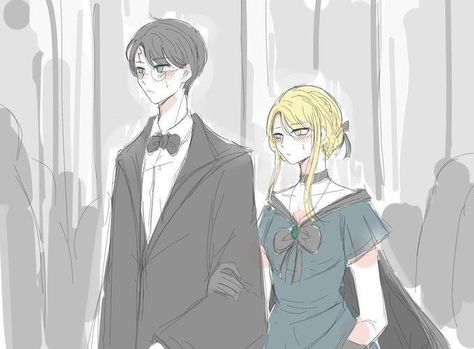 Fem Harry Potter, Harry Potter 6, Dark Harry, Draco Malfoy Fanart, Drarry Fanart, Harry Draco, Harry Potter Feels, Anime Dancing, Slytherin Harry Potter