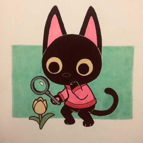 Kiki Animal Crossing, Acnh Fanart, Acnh Art, Animal Crossing Art, Animal Crossing Fan Art, Character Game, Animal Crossing Characters, Animal Crossing Pocket Camp, Animal Crossing New Leaf