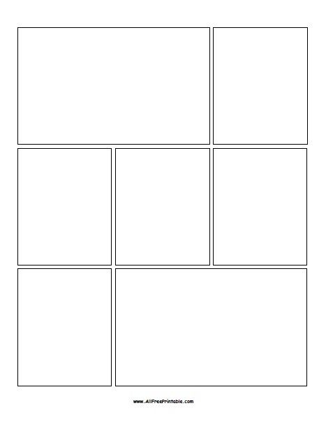 Blank Comic Strip Template, Blank Comic Book Pages, Comic Strip Template, Comic Template, Cartoon Template, Blank Comic Book, Comic Book Template, Storyboard Template, Comic Book Drawing