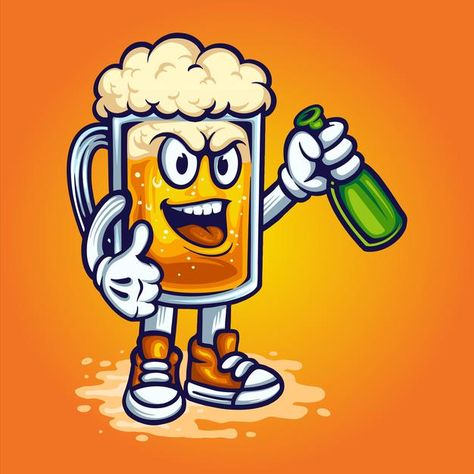 Beer Bottle Drawing, Wave Clipart, Smiley Emoticon, Game Logos, B Letter Logo, Work Logo, Vintage Banner, Bottle Drawing, Funny Emoji Faces