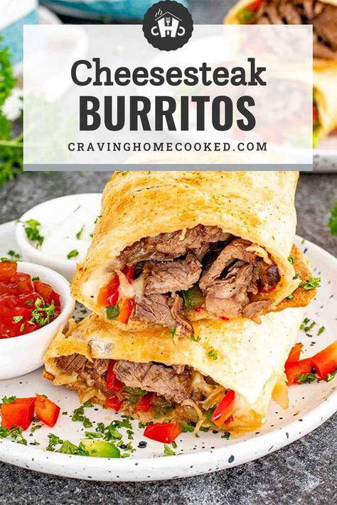 Steak Potatoe Burritos, Cheesesteak Burrito, Steak Wraps Recipes, Steak Burrito Recipe, Steak Burritos, Burrito Recipes, Steak Wraps, Leftover Steak, Easy Steak