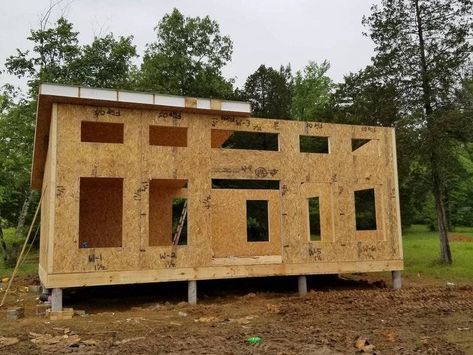 Build A Small House, Cabin Foundation, Prefab Walls, Small House Kits, Concrete Basement Walls, Pier And Beam Foundation, Building A Basement, Crawl Space Foundation, Cottage Kits