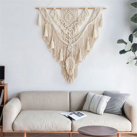 Tassel Wall Hang, Bohemian Macrame, Boho Macrame Wall Hanging, Macrame Headboard, Handwoven Tapestry, Macrame Tapestry, Bohemian Wall Hanging, Macrame Wall Decor, Boho Tapestry