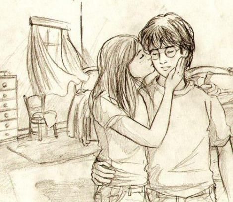 Fan Art of so sweet for fans of Harry and Ginny. Harry And Ginny Fanart, Harry And Ginny Fan Art, Ginny Fan Art, Ginny X Harry, Ginny Weasley Fan Art, Harry X Ginny, Ginny And Harry, Harry Potter And Ginny, Ginny Potter