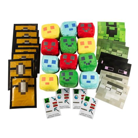 Minecraft Birthday Goodie Bags, Minecraft Birthday Favors, Minecraft Birthday Party Favors, Minecraft Party Bags, Minecraft Birthday Party Decorations, Paper Minecraft, Minecraft Party Food, Minecraft Party Supplies, Minecraft Party Favors