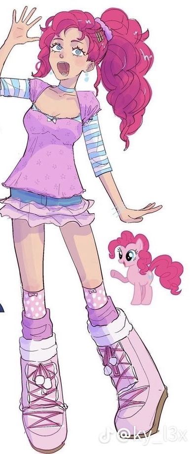 Pinky Pie Fanart Human, Pinkie Pie As A Human, Pinkie Pie Cosplay Ideas, Pinkie Pie Inspired Outfit, Pinky Pie Human, Pinkie Pie Human Fanart, Human Pinkie Pie, Pinkie Pie Fanart, Pinkie Pie Cosplay