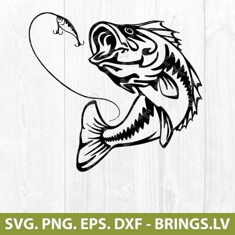 Fish Stencil, Fish Outline, Glass Etching Patterns, Cornhole Designs, Svg Fishing, Fish Svg, Htv Projects, Fish Template, Fish Clipart