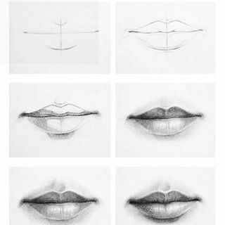 Head drawing from different positions. . . . #howtodraw #how__to__draw #art#sketch #lesson #tutorial #draw #drawing #artist #instaart… Draw Lips, Female Lips, Mouth Drawing, 얼굴 드로잉, Drawing Eyes, 얼굴 그리기, Drawing Faces, 인물 드로잉, Sketchbook Pages