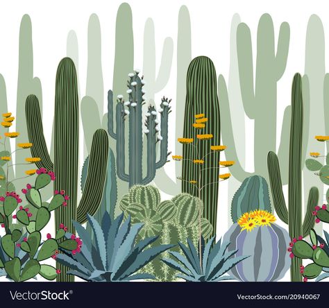 Orion Wallpaper, Blooming Cactus, Biome, Botanical Wallpaper, Mural Floral, Wallpaper Decor, Mural Art, Free Wallpaper, Shop Wallpaper