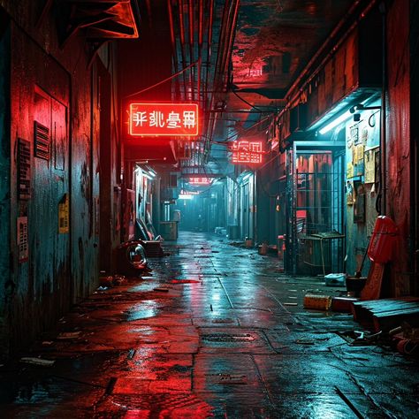 In the heart of the city's whispers, a neon-lit alleyway drips with stories untold. Here, the glow is a beacon for the nocturnal souls, and the rain paints the pavement with tales of the urban jungle.#aiart #digitalart #artificialintelligence #ai #generativeart #digitalillustration #aiartist #machinelearningart #deeplearningart #neuralnetworkart #digitalartist #aifantasyart #aigeneratedart #aicreativity #aicommunity #aiandart #aidesign #aiexpression #aiimagery #aiinspire City Alleyway Night, Fantasy Urban City, Cyberpunk Alleyway, Neon Alley, Dabi Drawing, Fallen Saga, Dark Alleyway, Neon City, Neon Noir