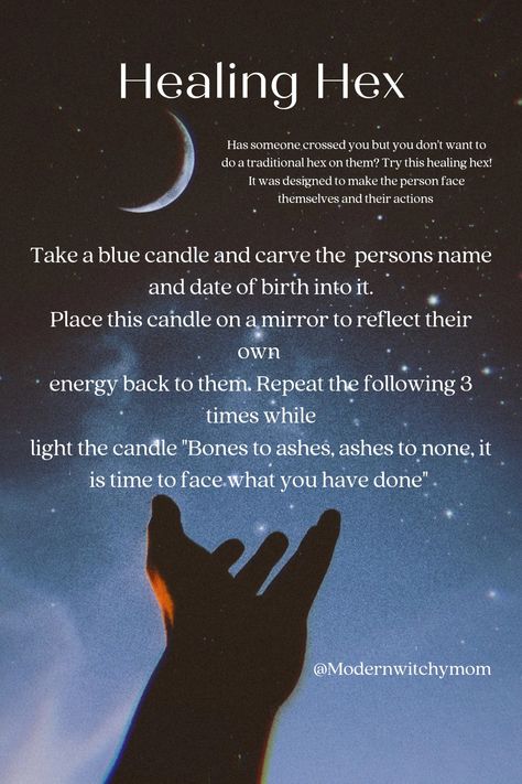 Don't want to waste your energy doing a traditional hex on someone who doesn't deserve your time? Try this healing "hex" and use their own energy against themselves. How To Break A Hex On Someone Else, How To Reverse A Hex Spell, Spell To Heal Someone, Return Hex To Sender Spell, Hex Your Ex Spell, Hex Test With Matches, Hex Someone Spell, Hex Someone, How To Tell If Someone Hexed You