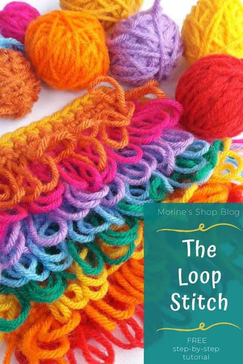 Crochet Loop Stitch Baby Blanket, How To Crochet Loopy Stitch, Crochet Loops Stitch, How To Crochet Loop Stitch, Decreasing Stitches In Crochet, Crochet Loop Stitch Tutorial, Loopy Crochet Stitch, Loop Crochet Stitch, Loose Crochet Stitches