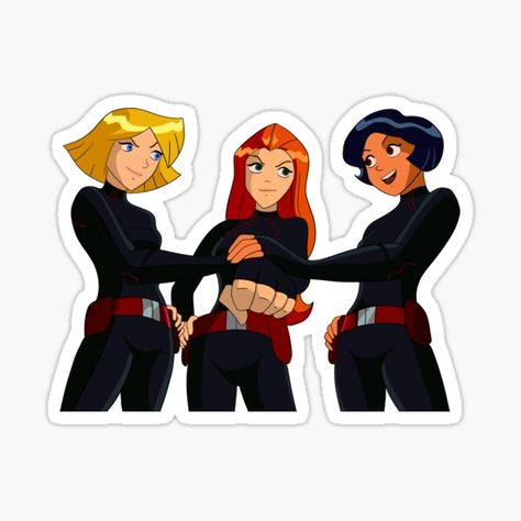 Totally Spies Stickers, Kindle Stickers, Sticker Design Inspiration, Preppy Stickers, Cute Laptop Stickers, Bubble Stickers, Totally Spies, Love Languages, Print Stickers