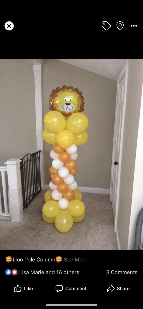 Hollywood Party Games, Lion Balloon, Prom Themes, Hollywood Party, Jungle Party, Balloon Backdrop, Balloon Columns, Education Architecture, Balloon Decor